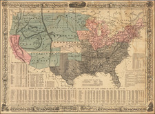 United States and Civil War Map By William C. Reynolds