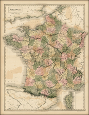 Europe, France and Balearic Islands Map By Adam & Charles Black