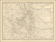 Colorado and Colorado Map By George F. Cram