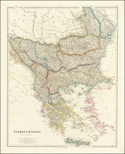 Balkans, Turkey and Greece Map By John Arrowsmith