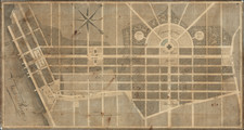 New York State Map By Charles Balthazar Julien Fevre de  Saint-Memin / Pierre Pharoux