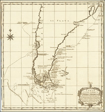 South America Map By George Anson