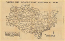 British Counties and World War II Map By Kent Messanger