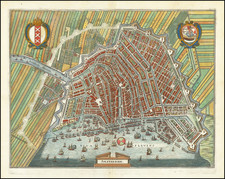 Netherlands Map By Matthaus Merian