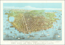 San Francisco & Bay Area Map By Nathaniel Currier / Joseph C. Ives