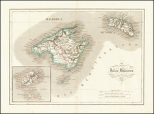 Balearic Islands Map By Pablo Alabern y Molas