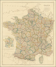 France Map By John Arrowsmith