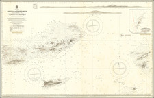 Caribbean, Puerto Rico and Virgin Islands Map By British Admiralty