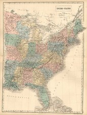 United States Map By Adam & Charles Black