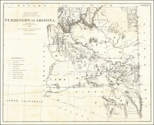 Arizona Map By General Land Office