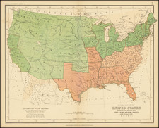 United States Map By W. & A.K. Johnston
