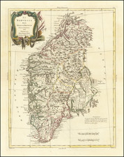 Norway Map By Antonio Zatta