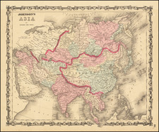 Asia Map By Alvin Jewett Johnson