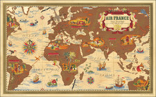 World and Pictorial Maps Map By Lucien Boucher