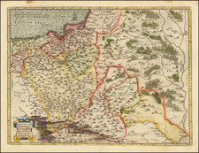 [ Poland ]  Poloniae Finitimarumque locorum descriptio Auctore Wencelslao Godreccio  By Abraham Ortelius