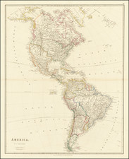 Texas and America Map By John Arrowsmith