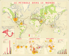 World Map By Union des chambres syndicales du pétrole