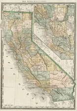 California Map By William Rand  &  Andrew McNally