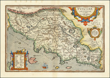 Northern Italy Map By Abraham Ortelius