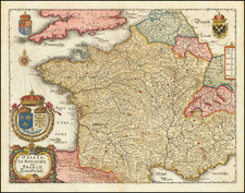 France Map By Matthaus Merian