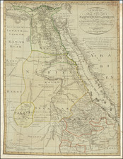 Egypt and North Africa Map By Franz Ludwig Gussefeld