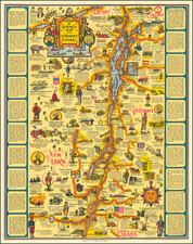 Vermont, New York State and Pictorial Maps Map By C. Eleanor Hall