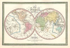 World and World Map By Thomas, Cowperthwait & Co.