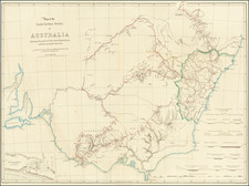 Map of the South Eastern Portion of Australia Shewing the routes of the three Expeditions and surveyed territory.