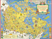 Pictorial Maps and Canada Map By Stanley Turner