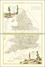 England Map By Antonio Zatta