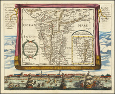 India Map By Johann Christoph  Wagner