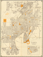 Florida Map By MacDonald Printing Co. - Tampa