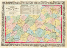 Virginia Map By Ritchie & Dunnavant / Willliam D. Cooke