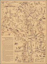 Montana and Pictorial Maps Map By John B. LaCasse