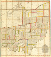 Midwest and Ohio Map By John Melish / Benjamin Hough / Alexander Bourne