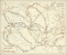 (Zambia) A map of Marotseland and the Neighbouring Regions, Principally from the Surveys and Explorations by Major A. St. Hill Gibbons 1895-96, 1898-1900