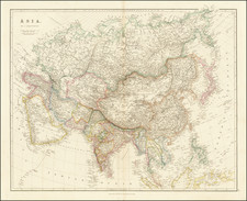 Asia Map By John Arrowsmith