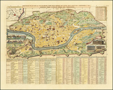 Rome Map By Henri Chatelain