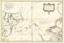 Polar Maps, Alaska, Pacific and Canada Map By Jacques Nicolas Bellin