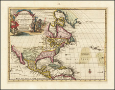 North America Map By Pieter van der Aa