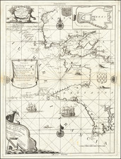 Bretagne Map By Vincenzo Maria Coronelli