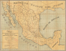 Mexico Map By Britton & Rey / Felipe A. Labadie