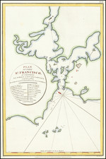 San Francisco & Bay Area Map By Jean Francois Galaup de La Perouse / G. Robinson