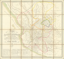 Mexico Map By Philippe Marie Vandermaelen