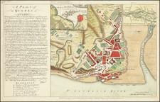 Canada and Quebec Map By John Rocque / Edward Oakley