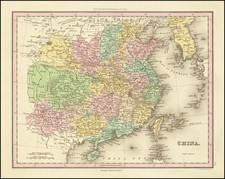 China and Korea Map By Henry Schenk Tanner