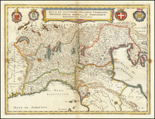 Northern Italy Map By Matthaus Merian