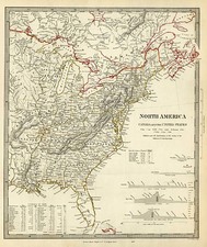 United States and Canada Map By SDUK