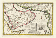 Middle East and Arabian Peninsula Map By Pieter van der Aa