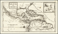 Florida, Southeast, New Mexico, Caribbean and South America Map By William Dampier